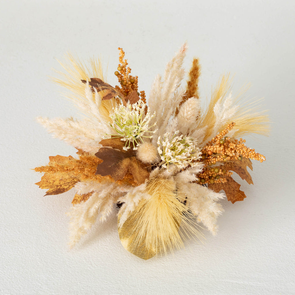 Mixed Foliage/Pampas Orb