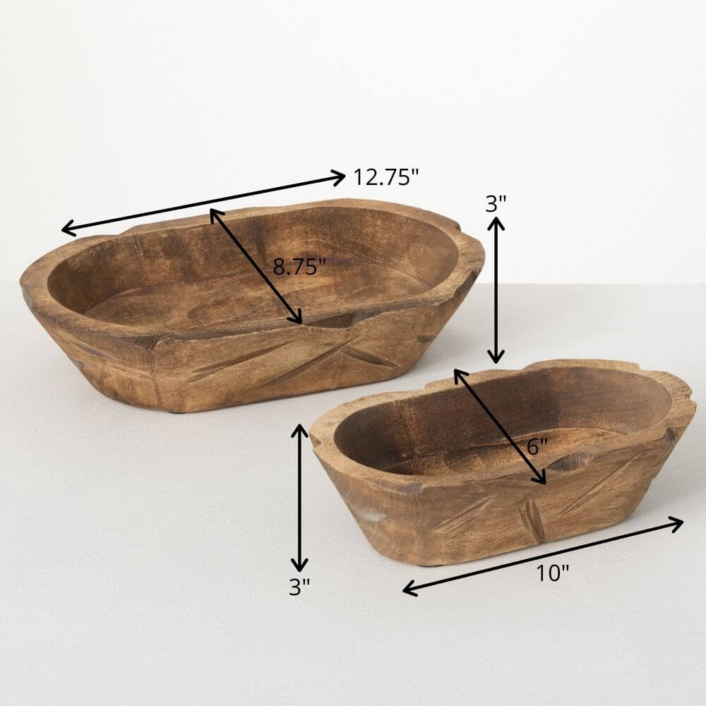 Wooden Bowl | Set of 2