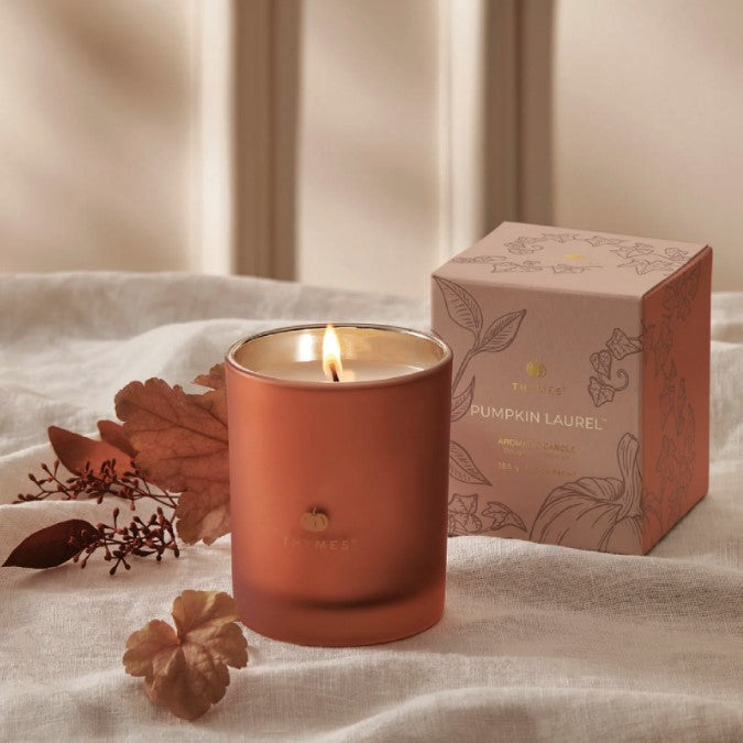 Thymes Candle 6.5oz | Pumpkin Laurel