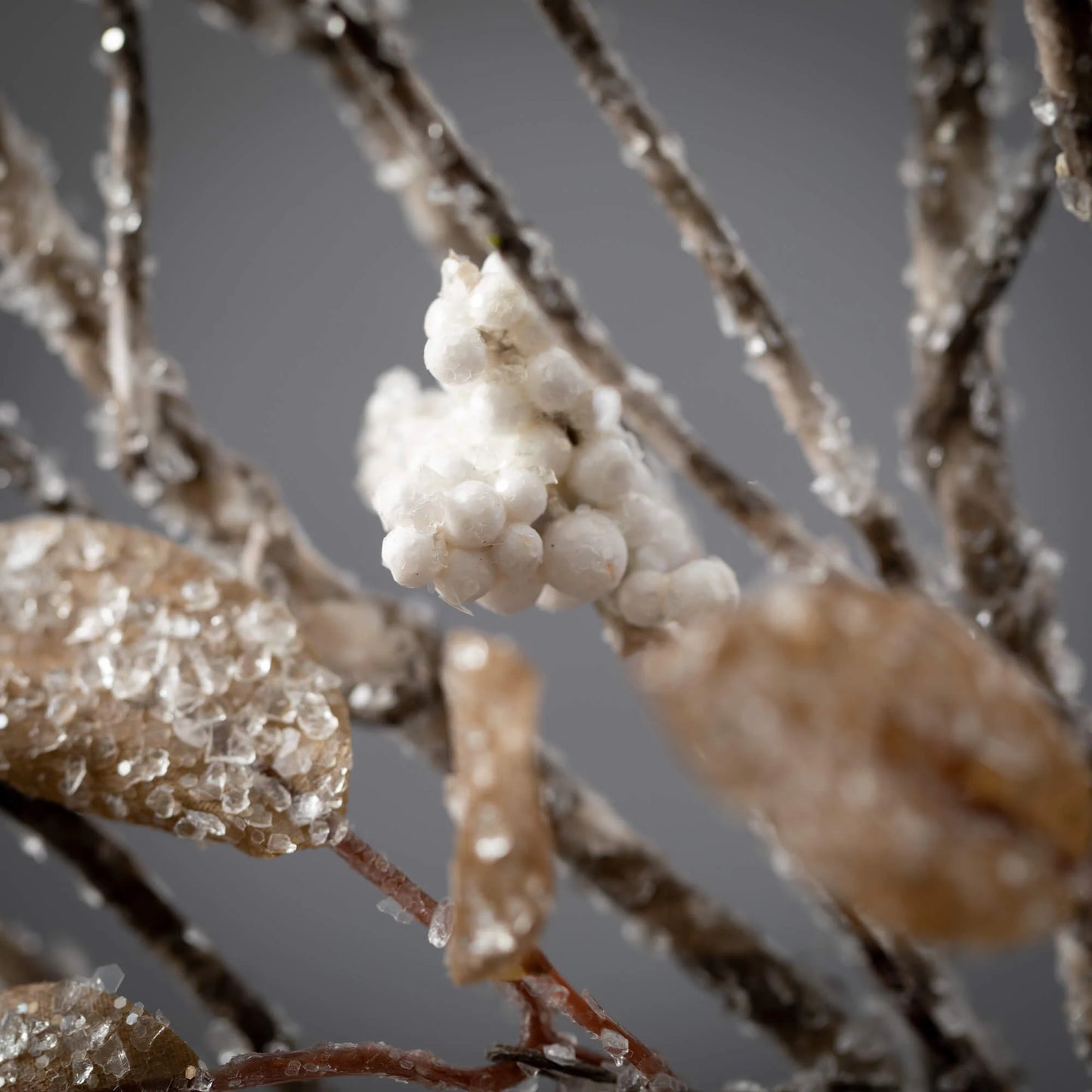 Icy Neutral Leaf Berry Spray | 30"