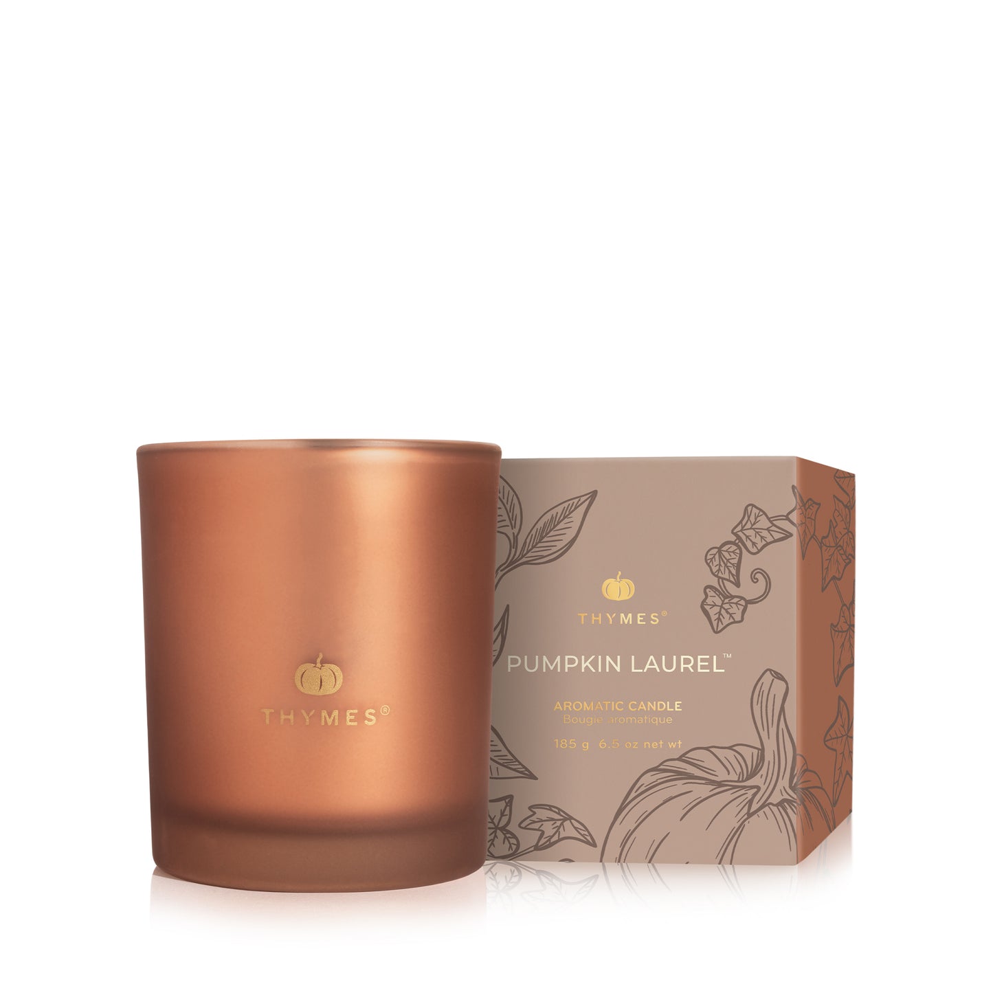 Thymes Candle 6.5oz | Pumpkin Laurel