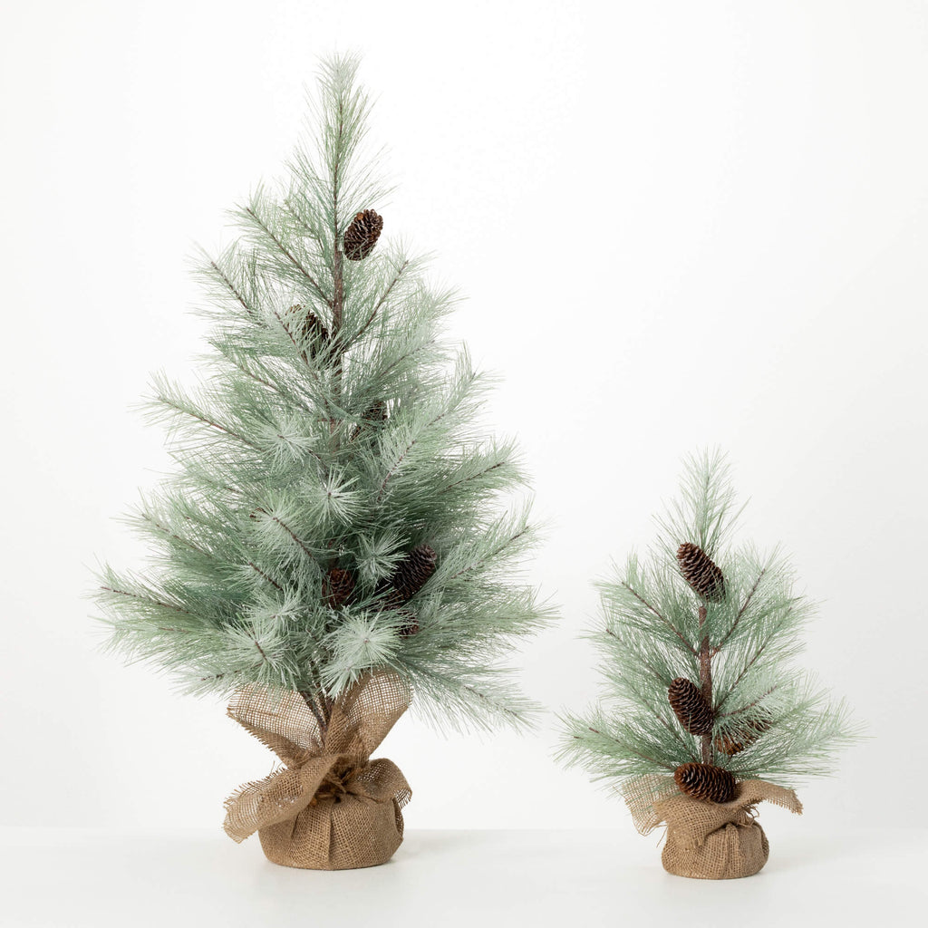 Snowy Pine Tree | Set of 2