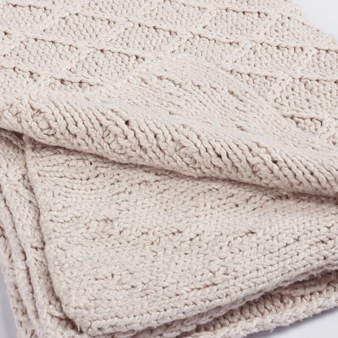 Classic Home - TC Catalina Throw Ivory 50x70