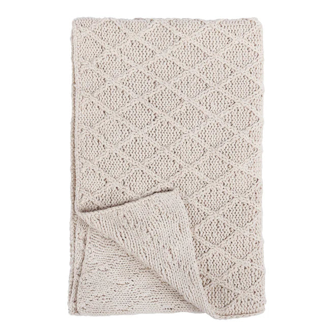 Classic Home - TC Catalina Throw Ivory 50x70