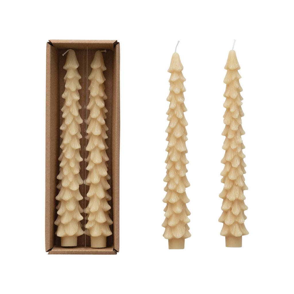 Unscented Tree Shaped Taper Candle | 10