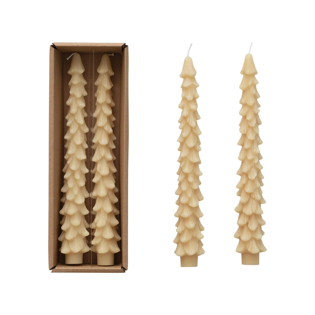 Unscented Tree Shaped Taper Candle | 10