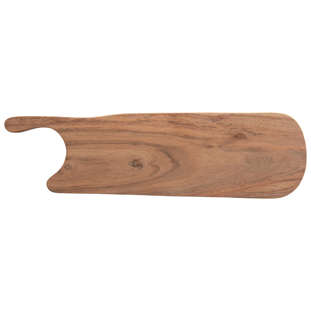 Acacia Wood Cutting Board w/ Handle | 17.75
